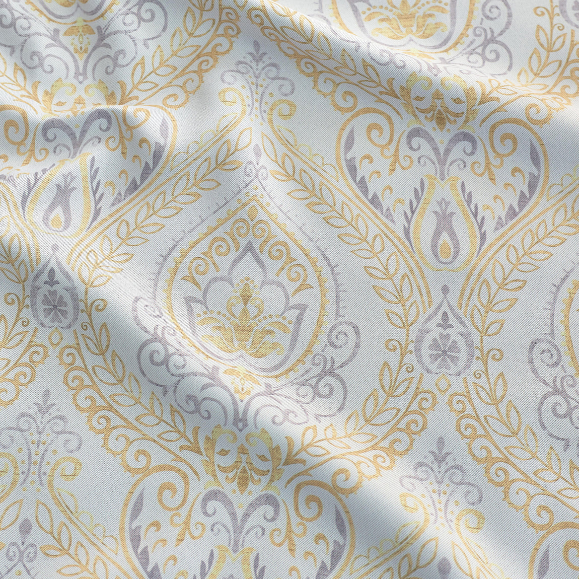 Victoria Triple Woven Ready Made Eyelet Blackout Curtains Ochre
