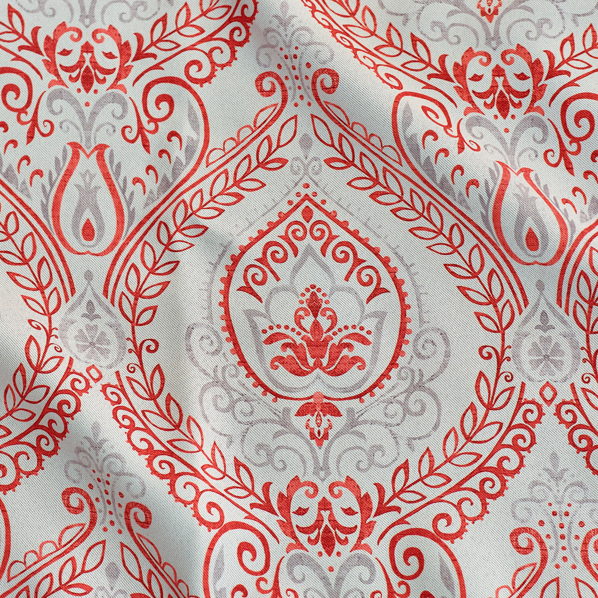 Victoria Triple Woven Ready Made Eyelet Blackout Curtains Red