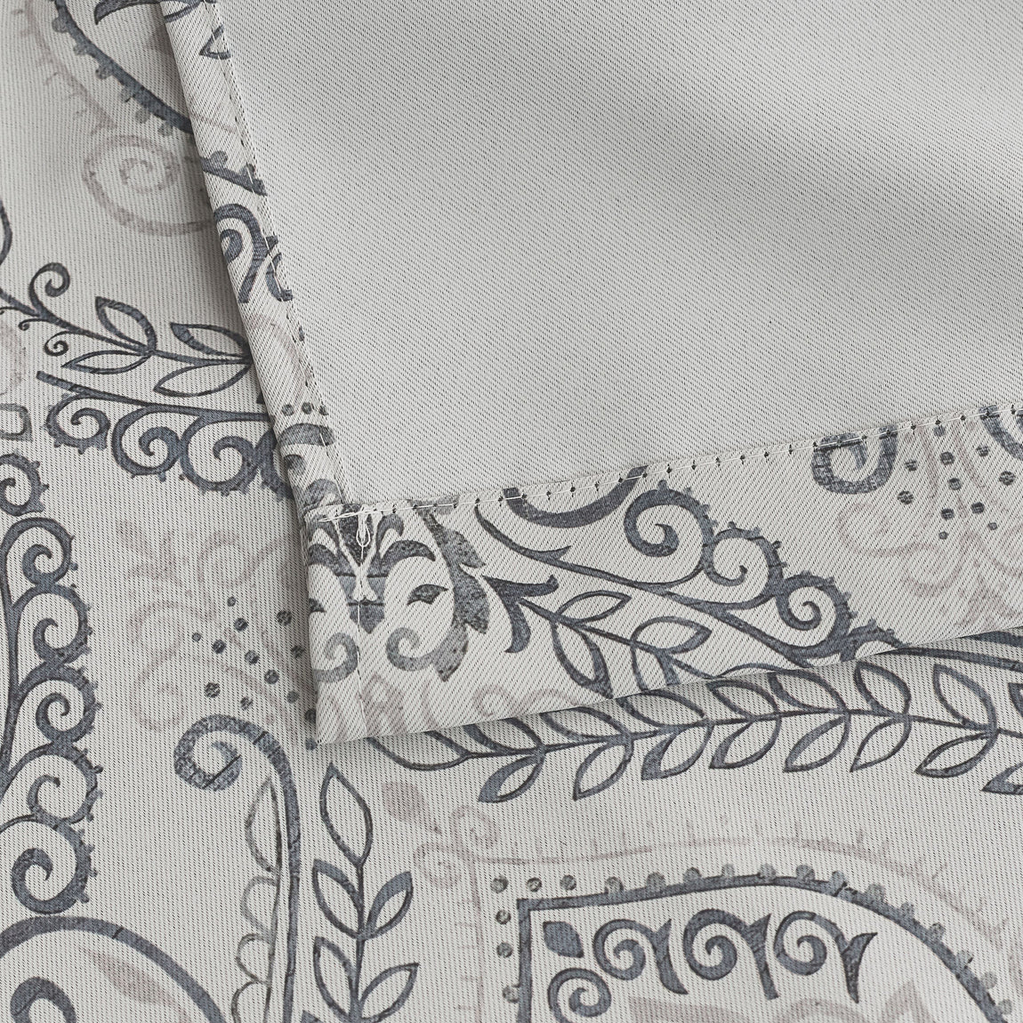 Victoria Triple Woven Ready Made Eyelet Blackout Curtains Silver