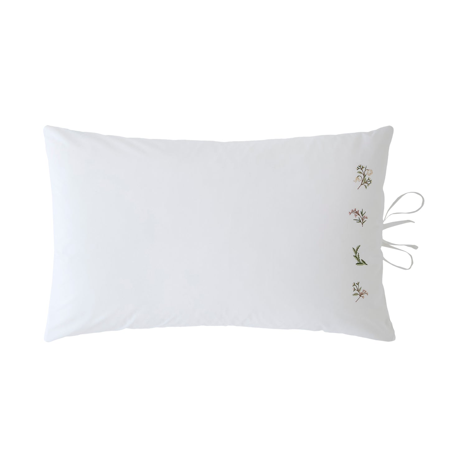 Historic Royal Palaces Victoria Sprigs Embroidery Pillowcase Housewife Rose Pink Sage
