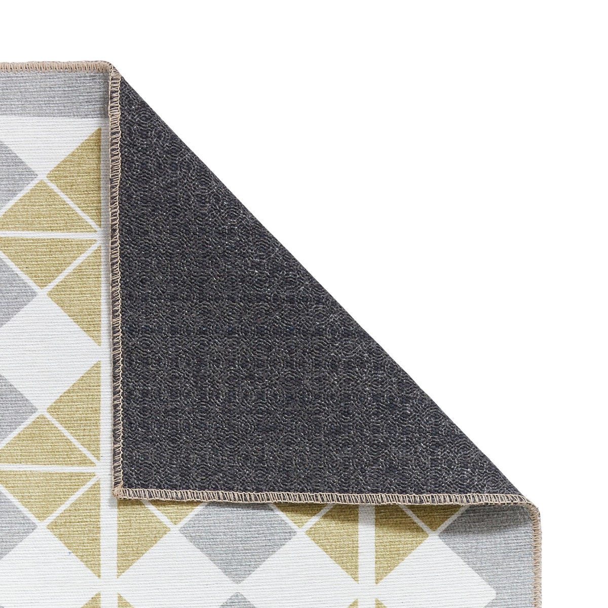 Victoria H1184 Washable Runner Grey Yellow