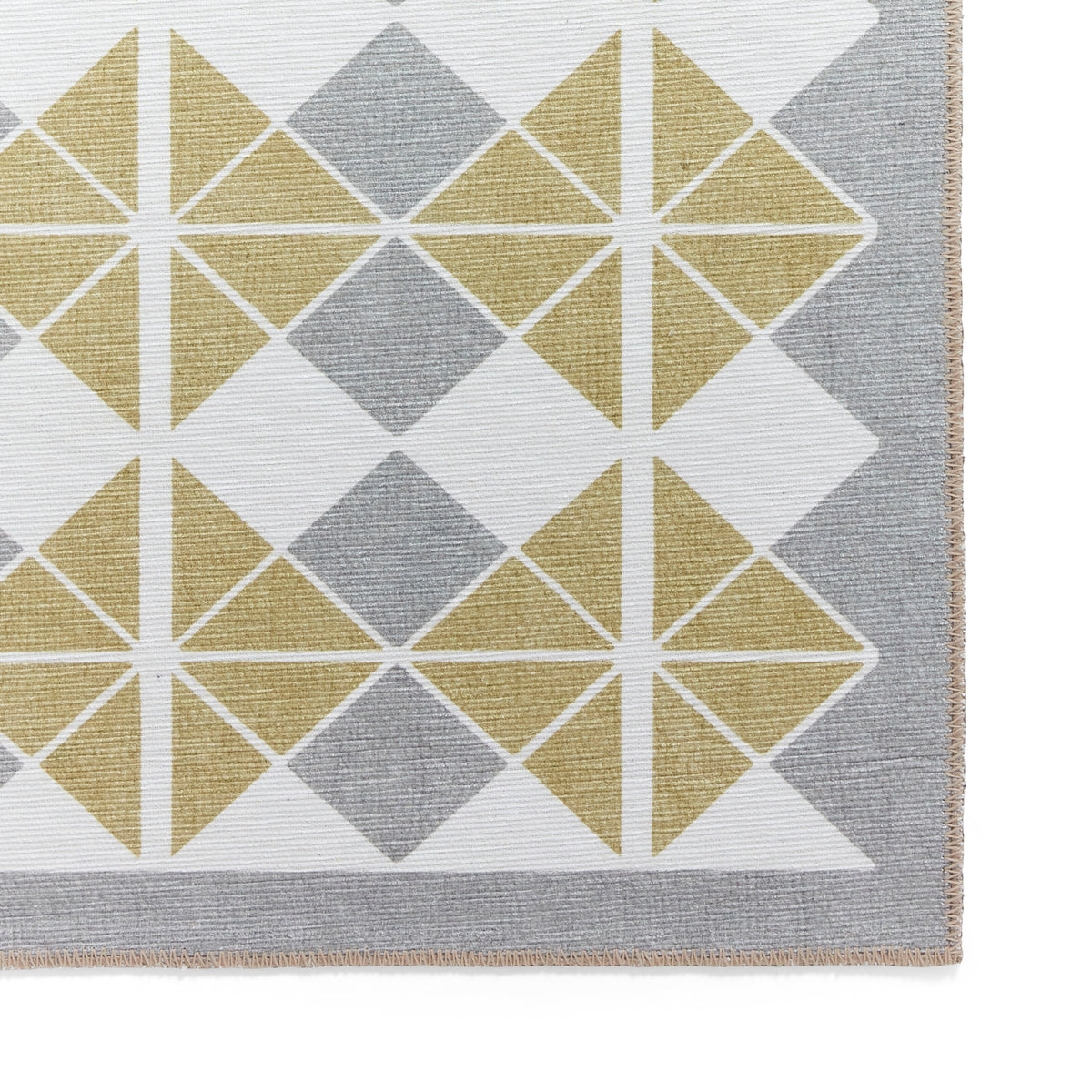 Victoria H1184 Washable Runner Grey Yellow
