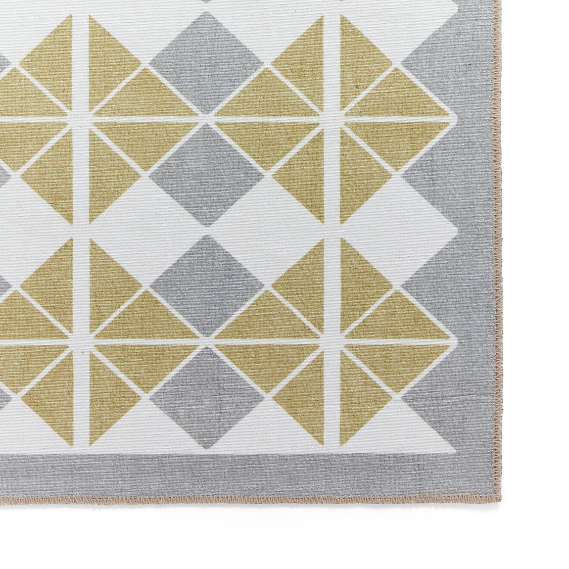 Victoria H1184 Washable Runner Grey Yellow