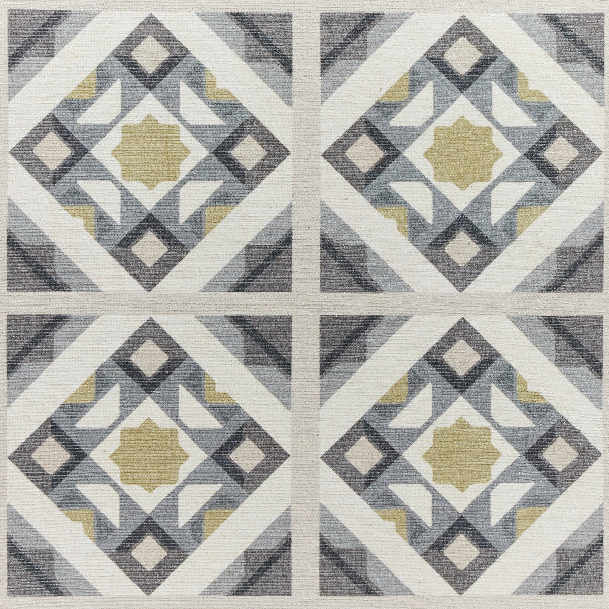 Victoria H1187 Washable Rug Grey Yellow