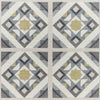Victoria H1187 Washable Rug Grey Yellow