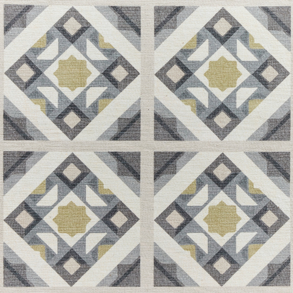 Victoria H1187 Washable Rug Grey Yellow
