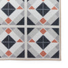 Victoria H1190 Washable Rug Grey Orange