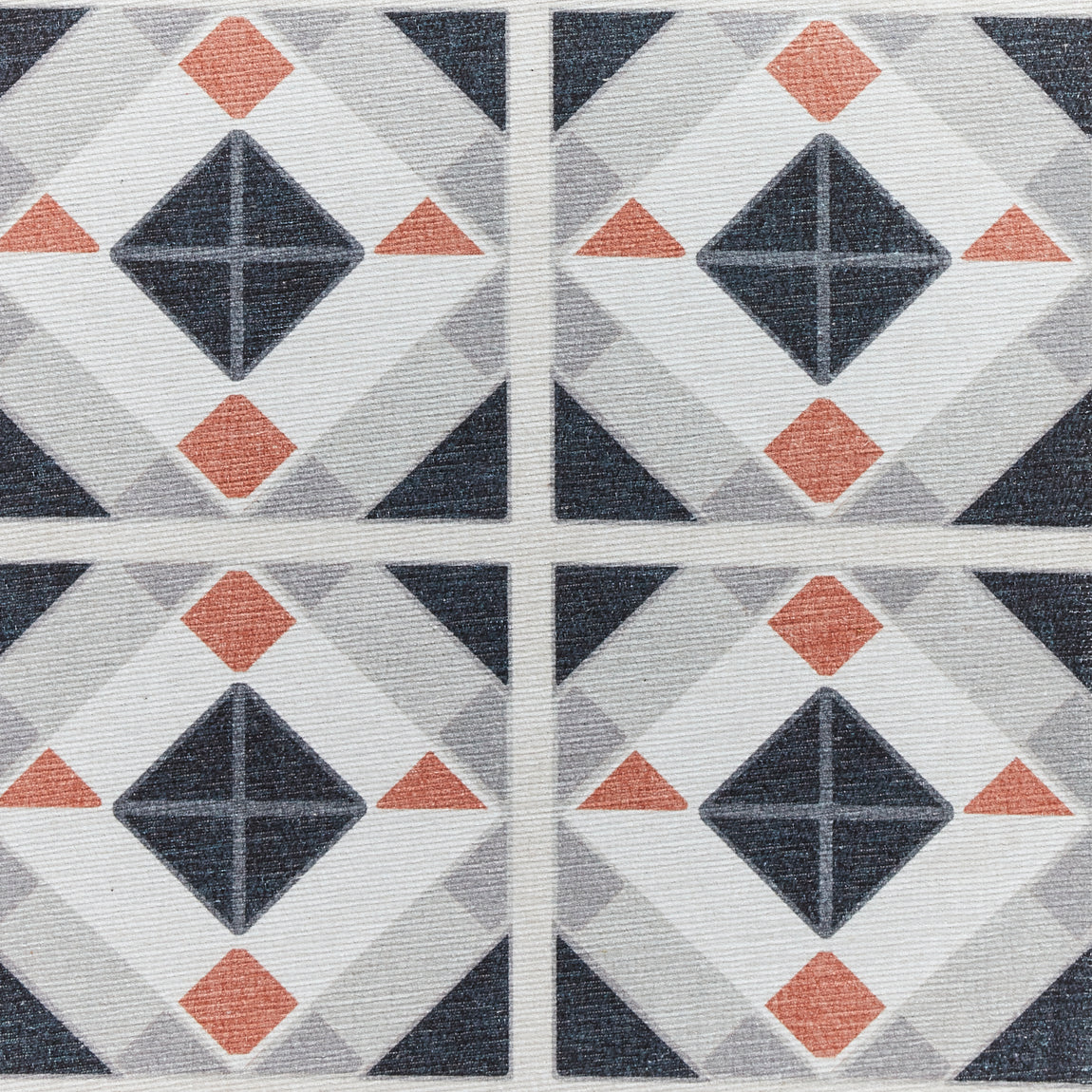 Victoria H1190 Washable Rug Grey Orange