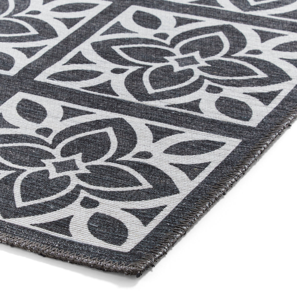 Victoria H1191 Washable Runner Dark Grey