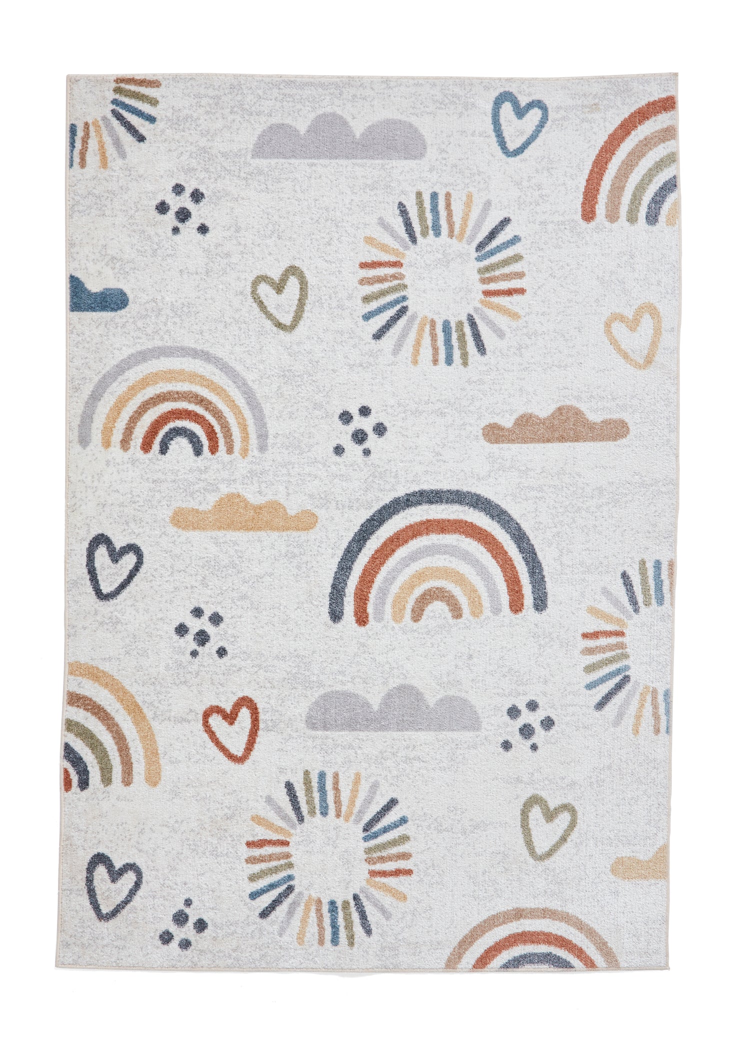 Vida Kids Recycled Rug Rainbow Sun