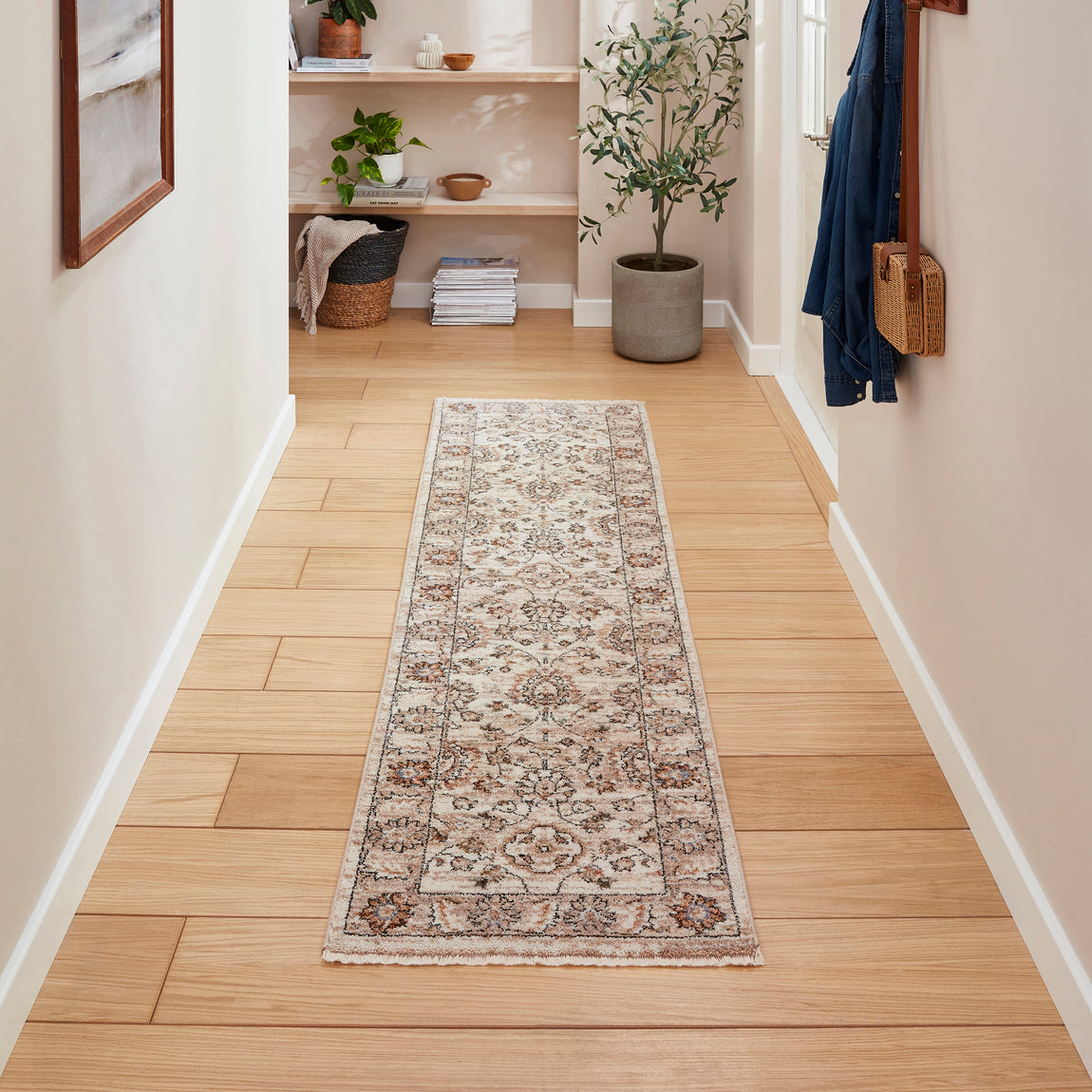 Vintage 35027 Traditional Runner 60cm x 230cm Beige