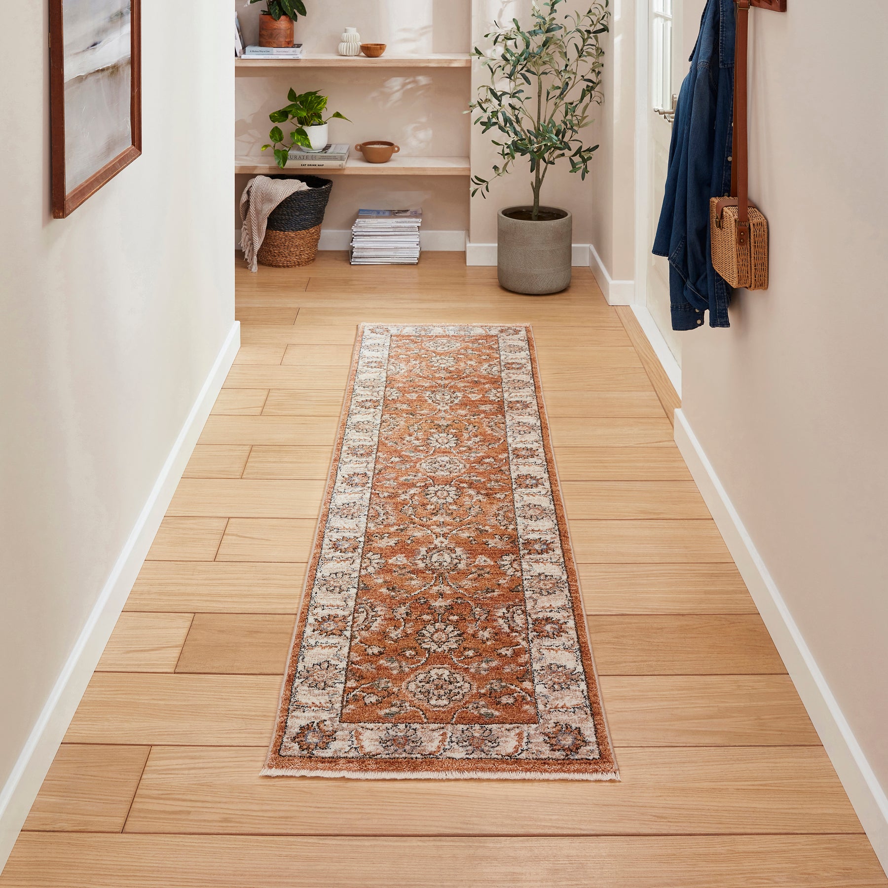 Vintage 35027 Traditional Runner 60cm x 230cm Terracotta