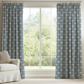 ANTE DECOR Vintage Cars Printed Cotton Made To Measure Curtains Denim