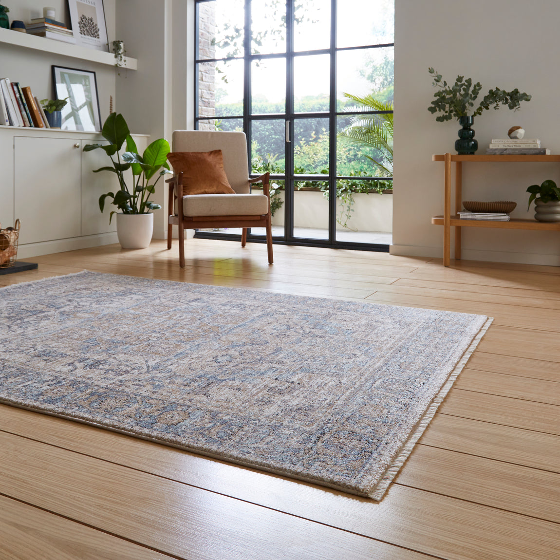 Vintage 35018 High Density Weave Rug Blue