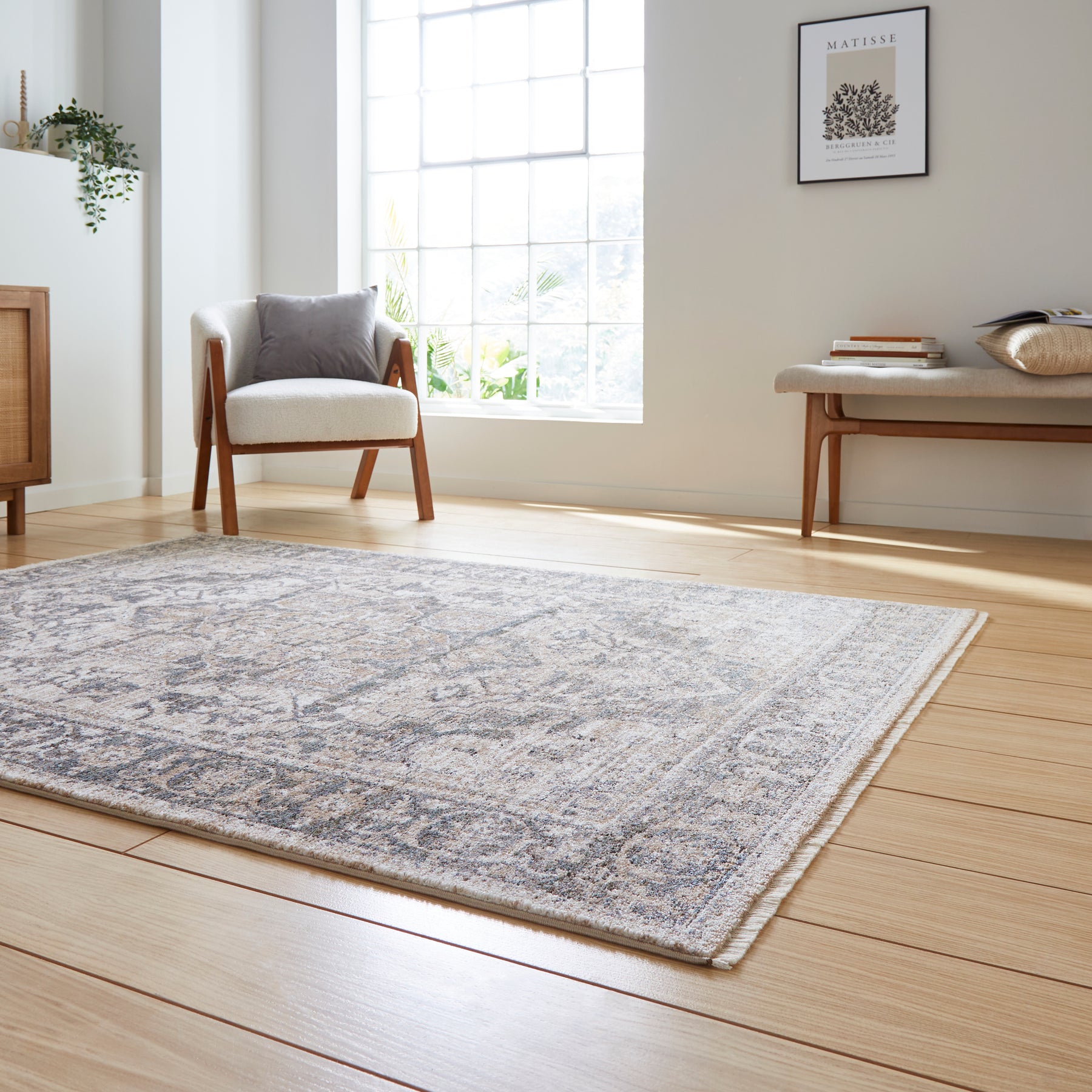 Vintage 35018 High Density Weave Rug Green