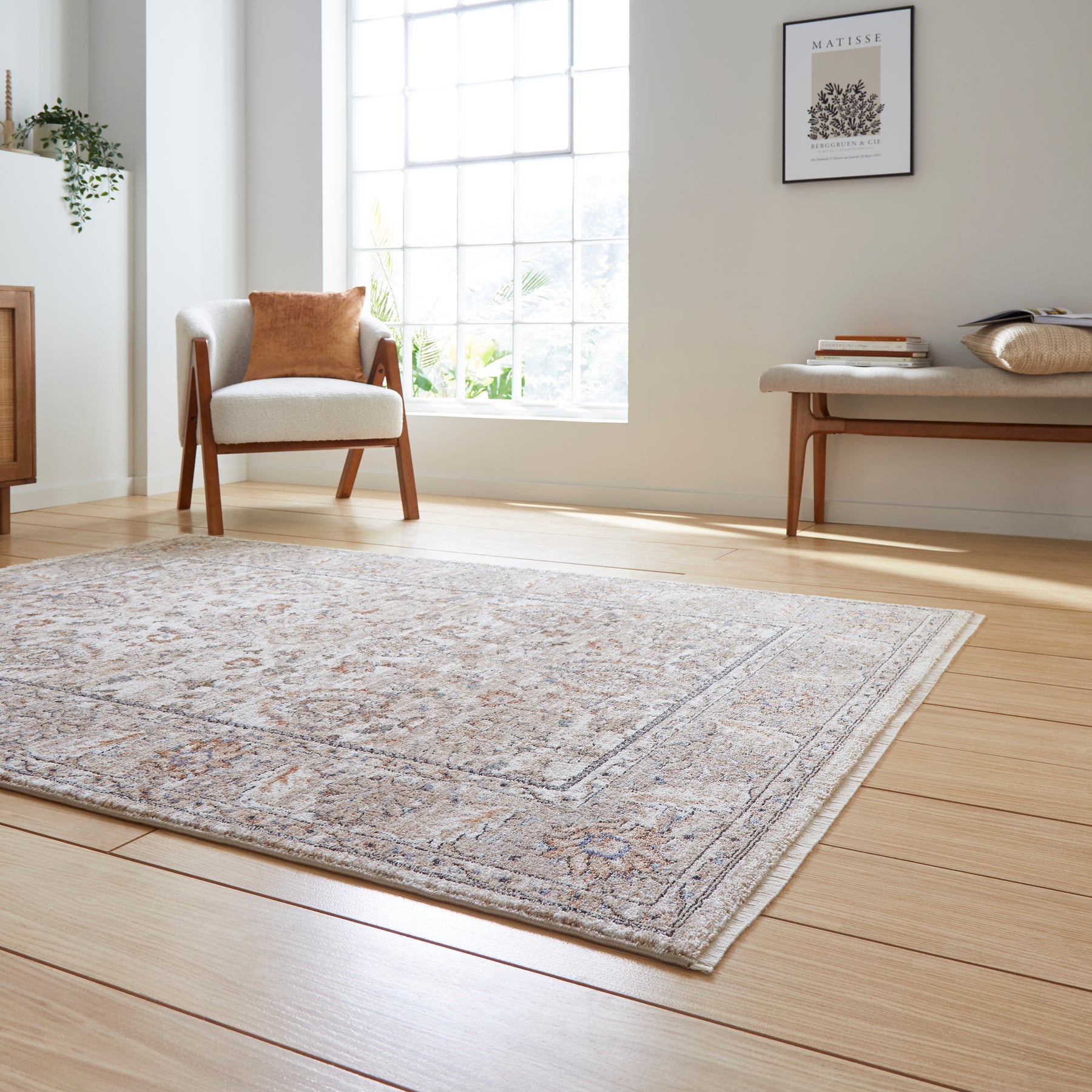 Vintage 35027 High Density Weave Rug Beige