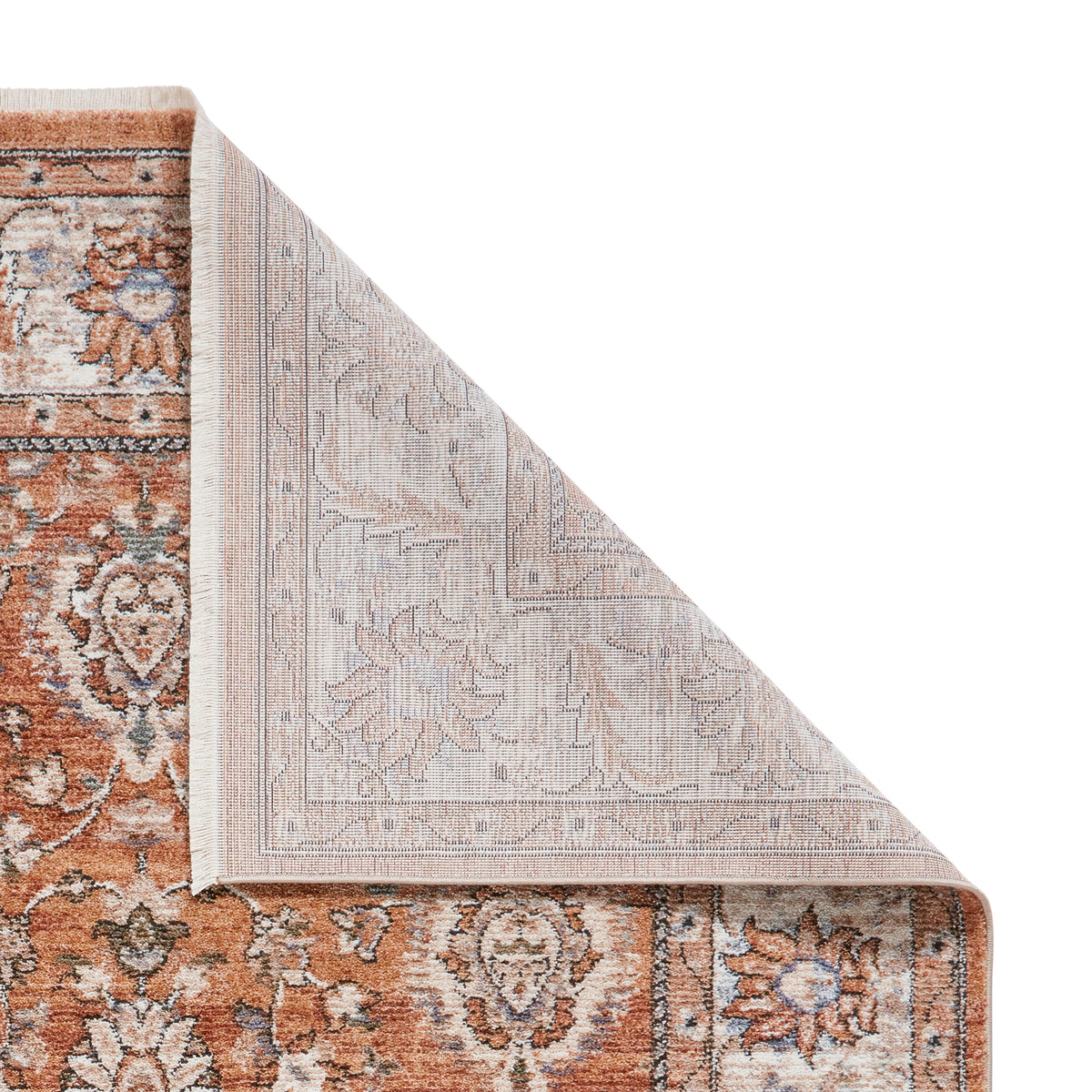 Vintage 35027 High Density Weave Rug Terracotta