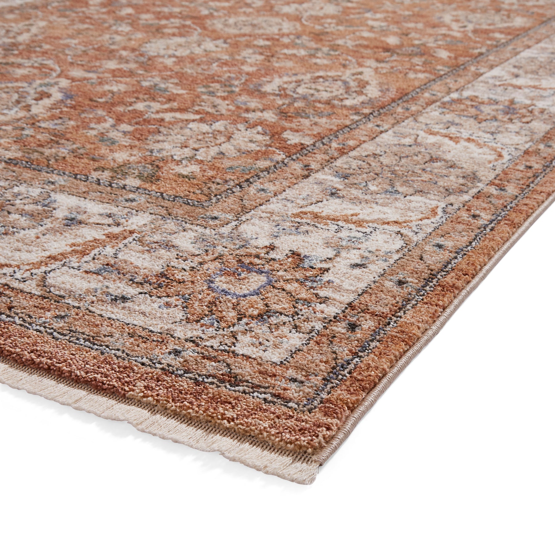 Vintage 35027 High Density Weave Rug Terracotta