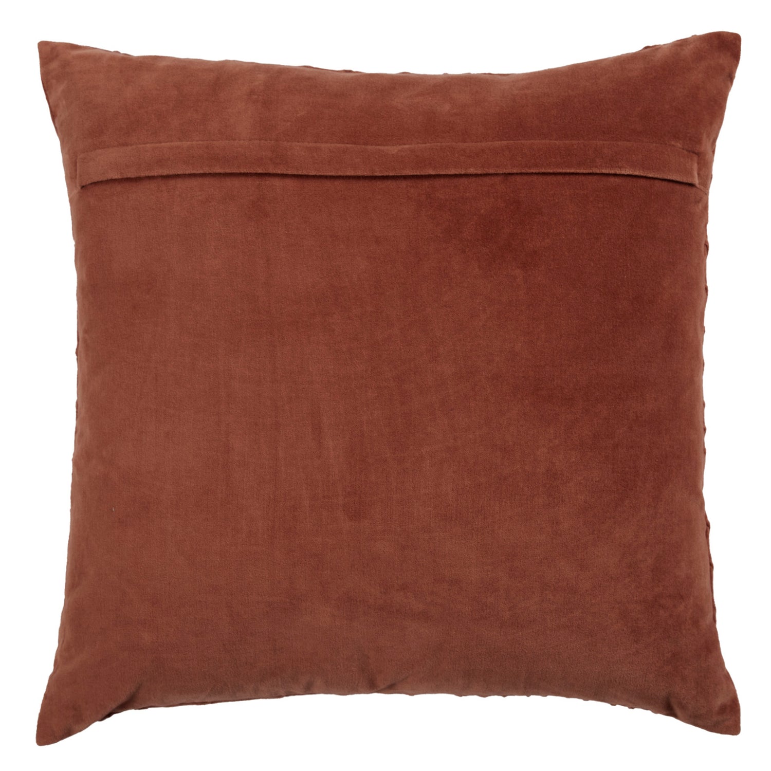 Voyage Maison Waterfall Embroidered Velvet Feather Filled Cushion 50cm x 50cm Persimmon