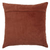 Voyage Maison Waterfall Embroidered Velvet Feather Filled Cushion 50cm x 50cm Persimmon