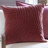 Voyage Maison Waterfall Embroidered Velvet Feather Filled Cushion 50cm x 50cm Persimmon
