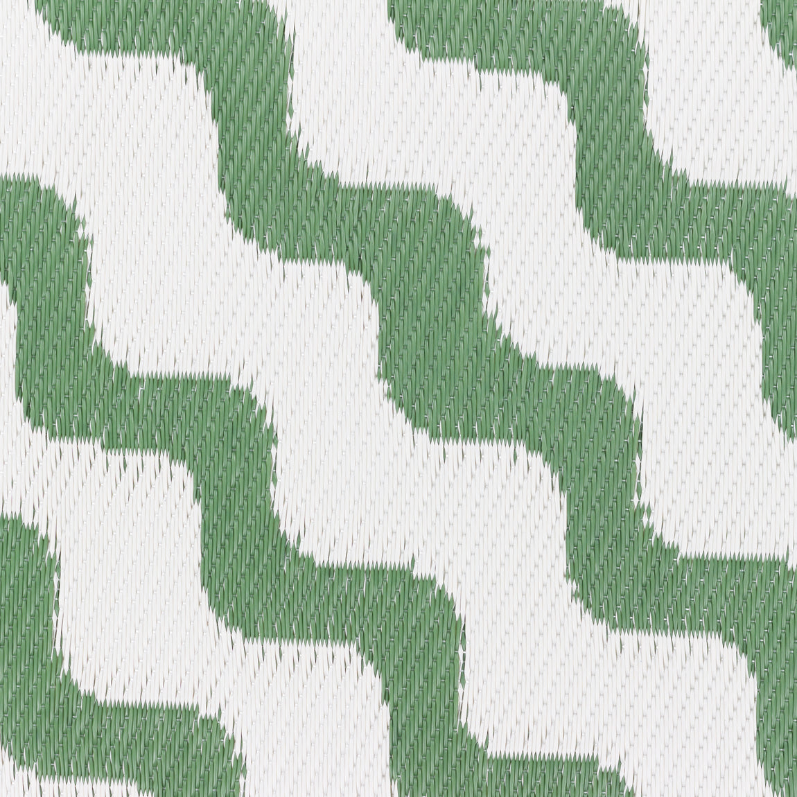Wave Outdoor Indoor 100% Recycled 120cm x 180cm Rug Green