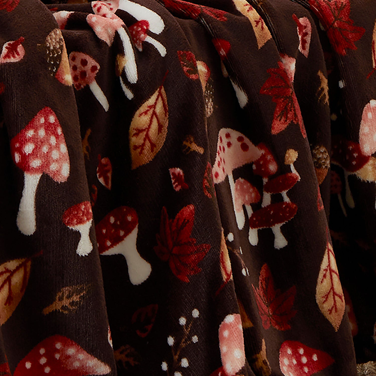 Fusion Woodland Dreams 120cmx150cm Throw Chocolate