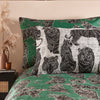 Furn Wildcat Reversible Duvet Cover Bedding Set Jungle Green
