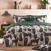 Furn Wildcat Reversible Duvet Cover Bedding Set Jungle Green