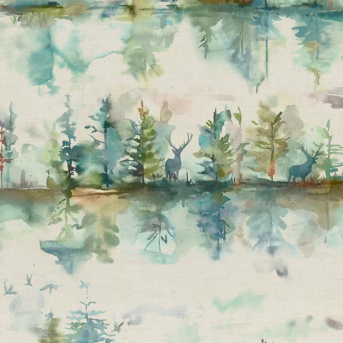 Voyage Maison Wilderness Fabric Topaz Linen