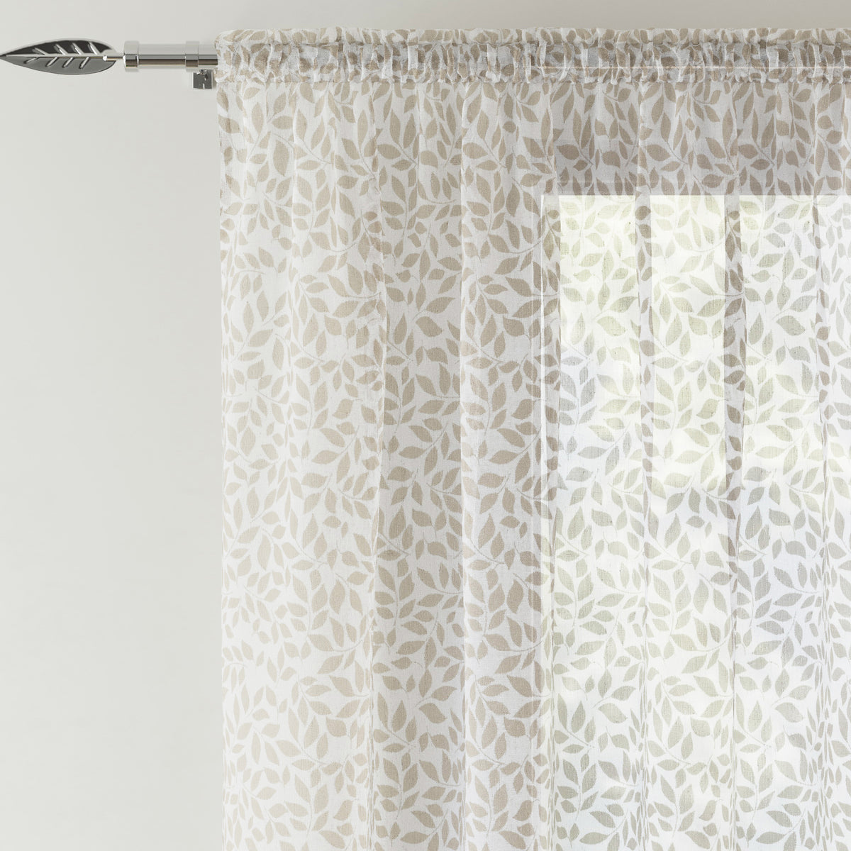 Willow Ready Made Single Voile Curtain Duckegg