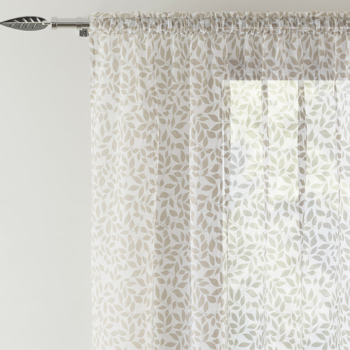Willow Ready Made Single Voile Curtain Duckegg