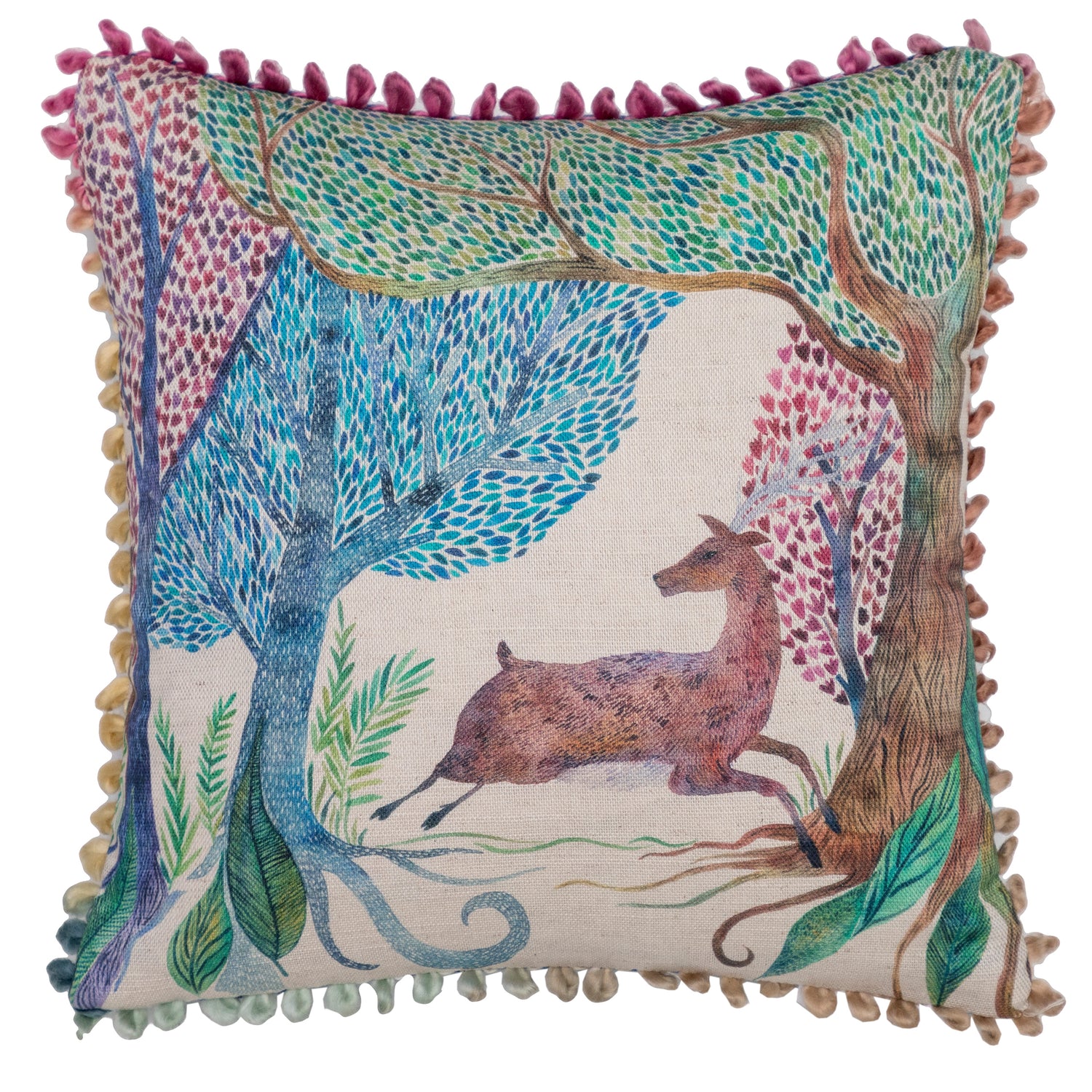 Voyage Maison Willow Woods Feather Filled Cushion 30cm x 30cm Linen