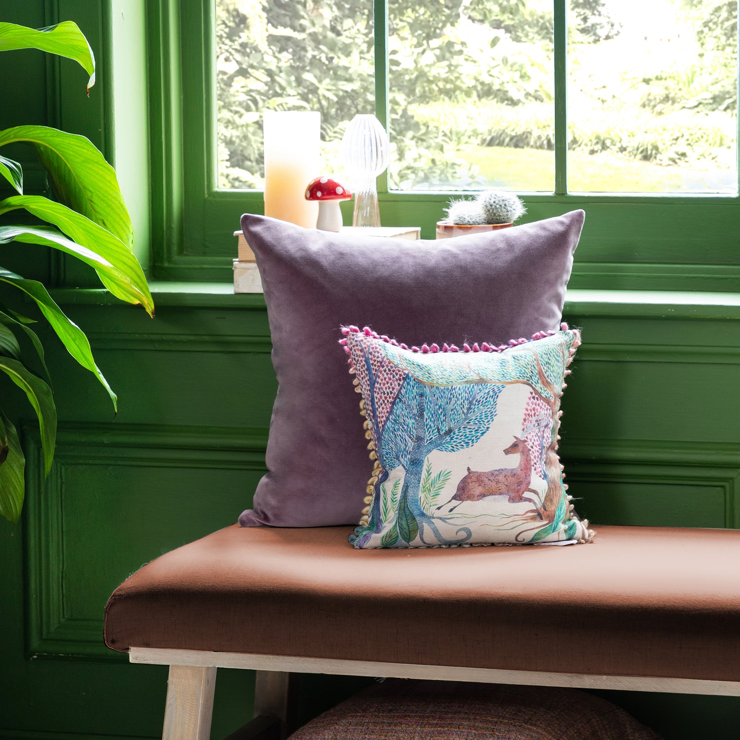 Voyage Maison Willow Woods Feather Filled Cushion 30cm x 30cm Linen