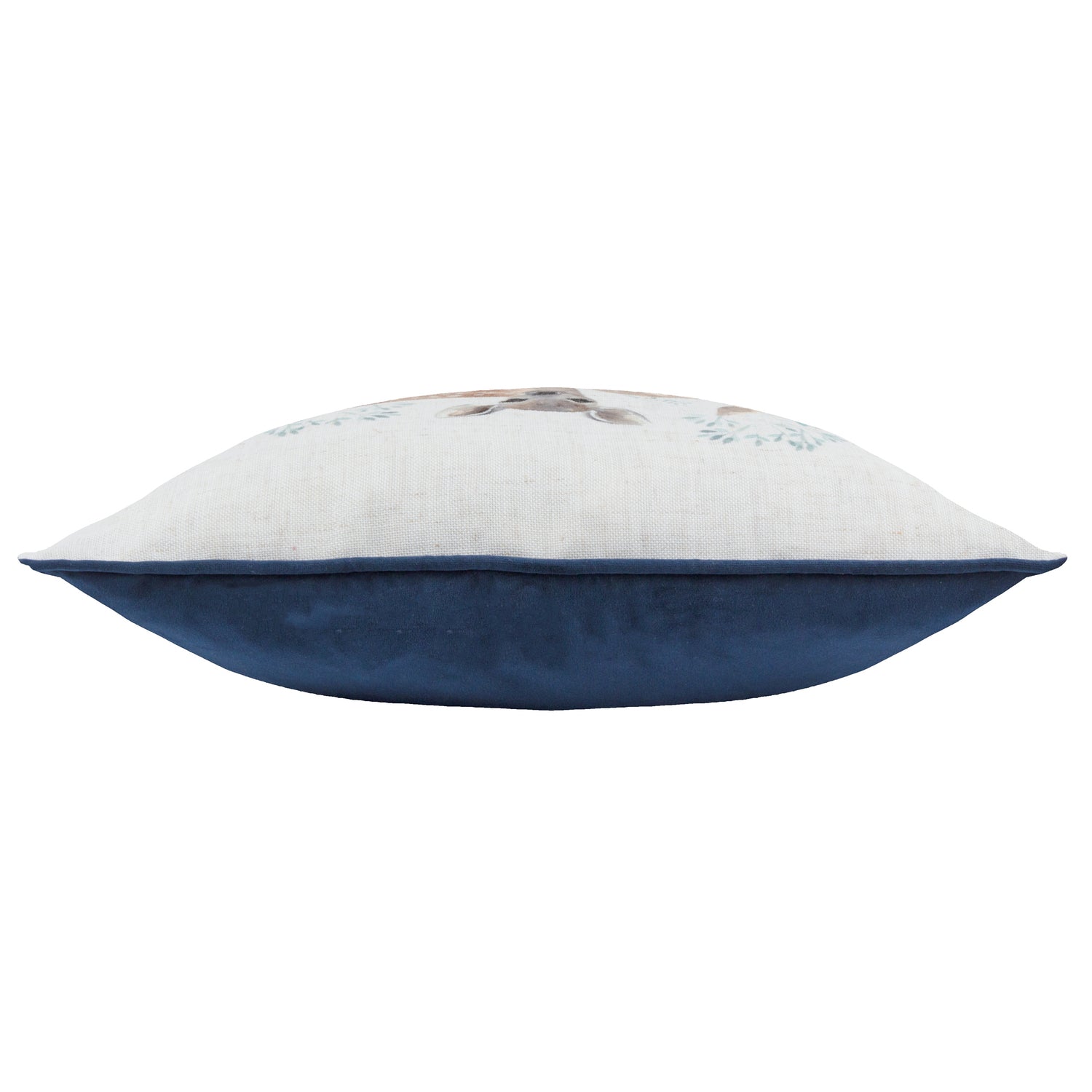 Evans Lichfield Winter Fawns Piped Filled Cushion Multi