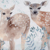 Evans Lichfield Winter Fawns Piped Filled Cushion Multi