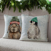 Evans Lichfield Winter Rabbit Piped Filled Cushion 43cm x 43cm Multi