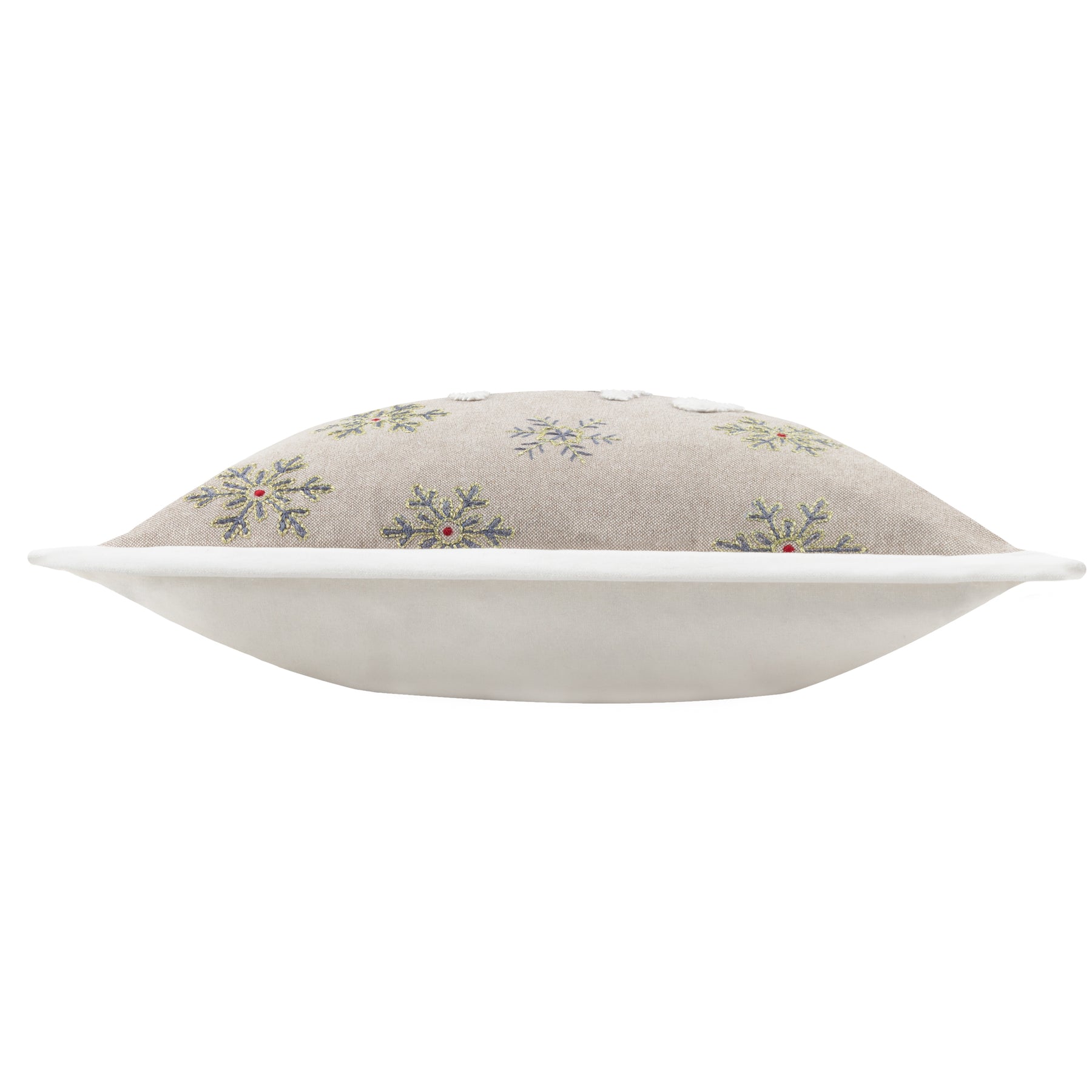 Winter Let It Snow Embroidered Filled Cushion 45cm x 45cm Multi