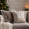 Winter Let It Snow Embroidered Filled Cushion 45cm x 45cm Multi