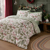 Dreams & Drapes Winter Sprigs Brushed Cotton Duvet Cover Bedding Set Green