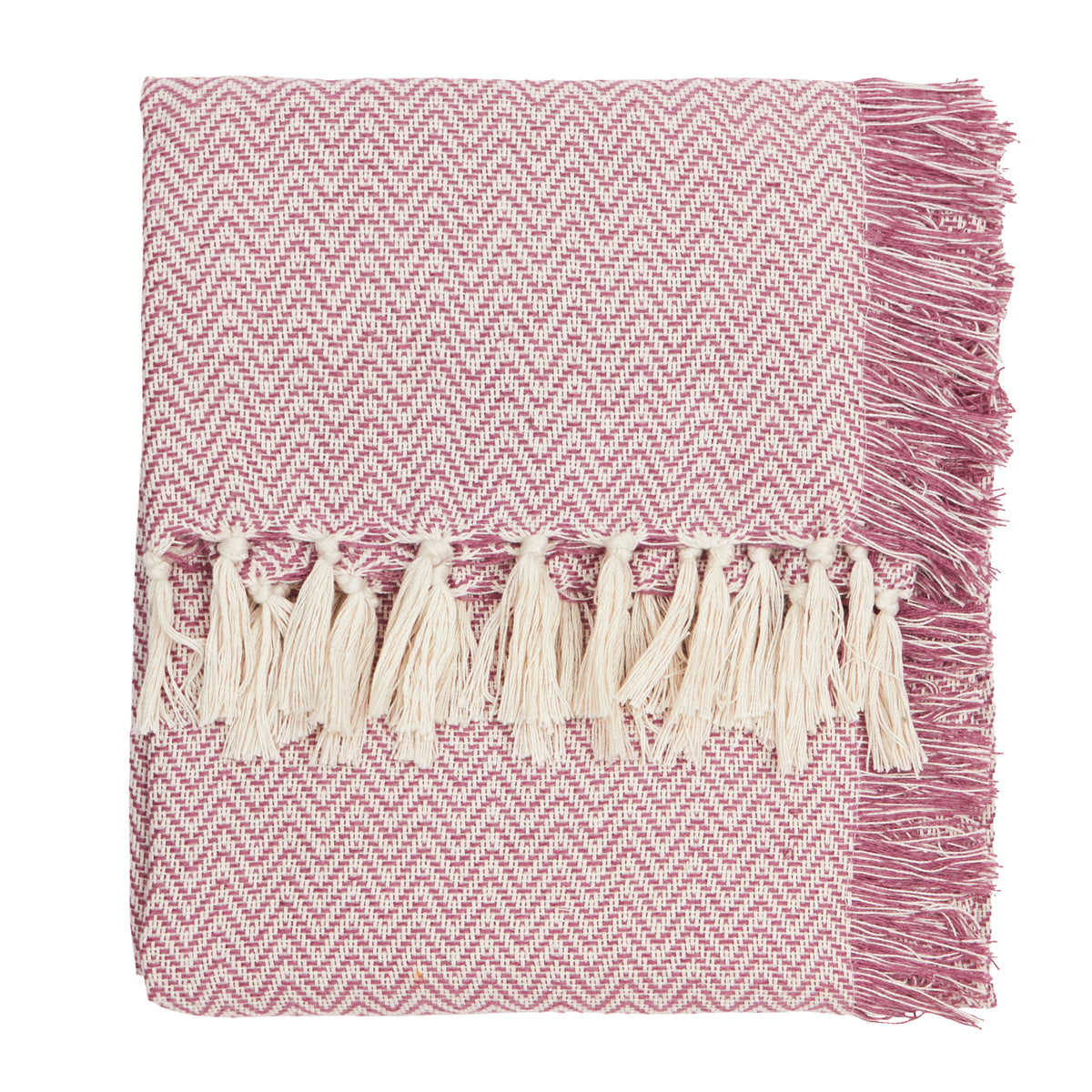 Wylder Wisley Woven Outdoor Throw 130cm x 180cm Heather Pink