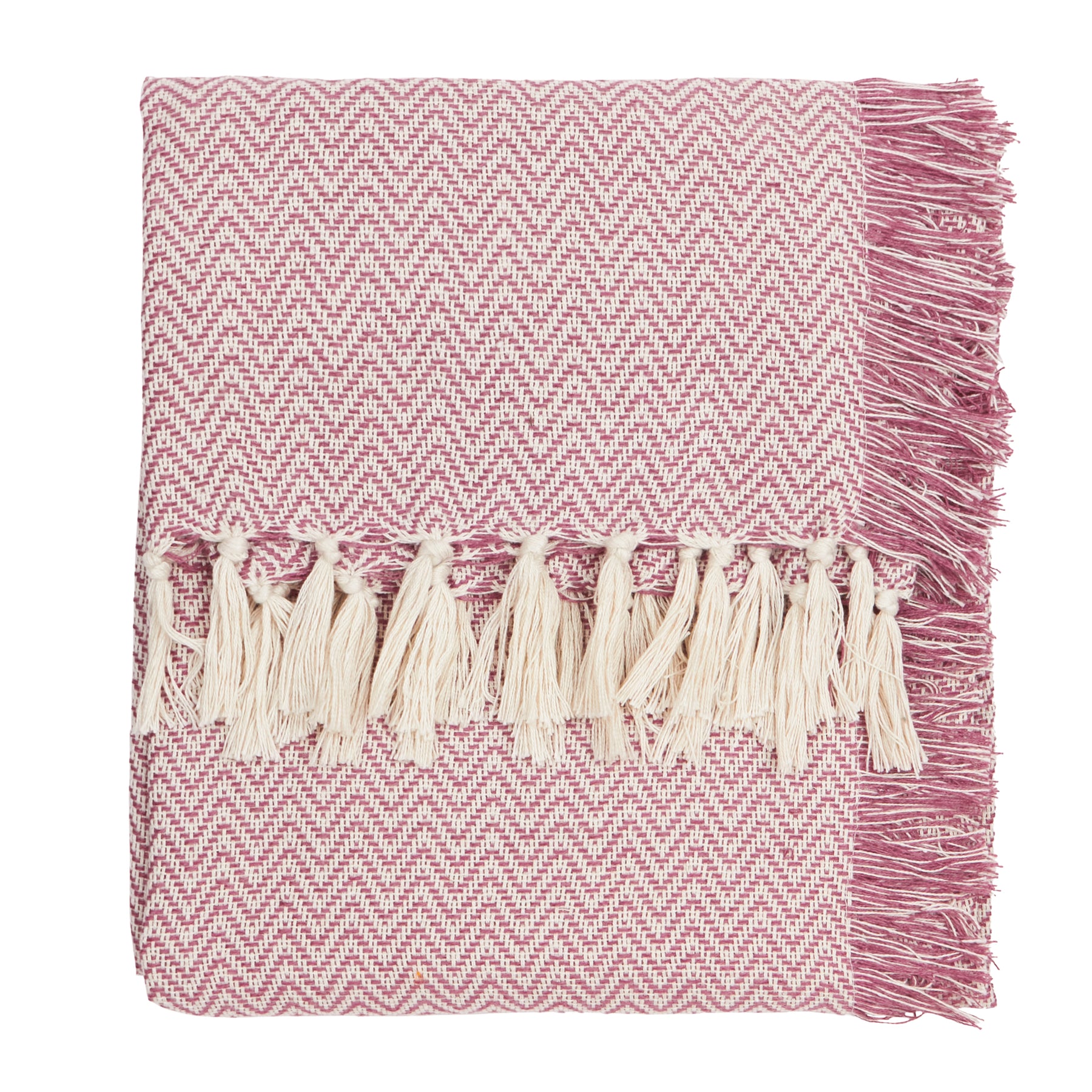 Wylder Wisley Woven Outdoor Throw 130cm x 180cm Heather Pink