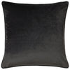 furn. Wisteria Velvet 50cm x 50cm Filled Cushion Charcoal