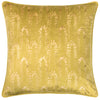 furn. Wisteria Velvet 50cm x 50cm Filled Cushion Chartreuse