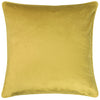 furn. Wisteria Velvet 50cm x 50cm Filled Cushion Chartreuse