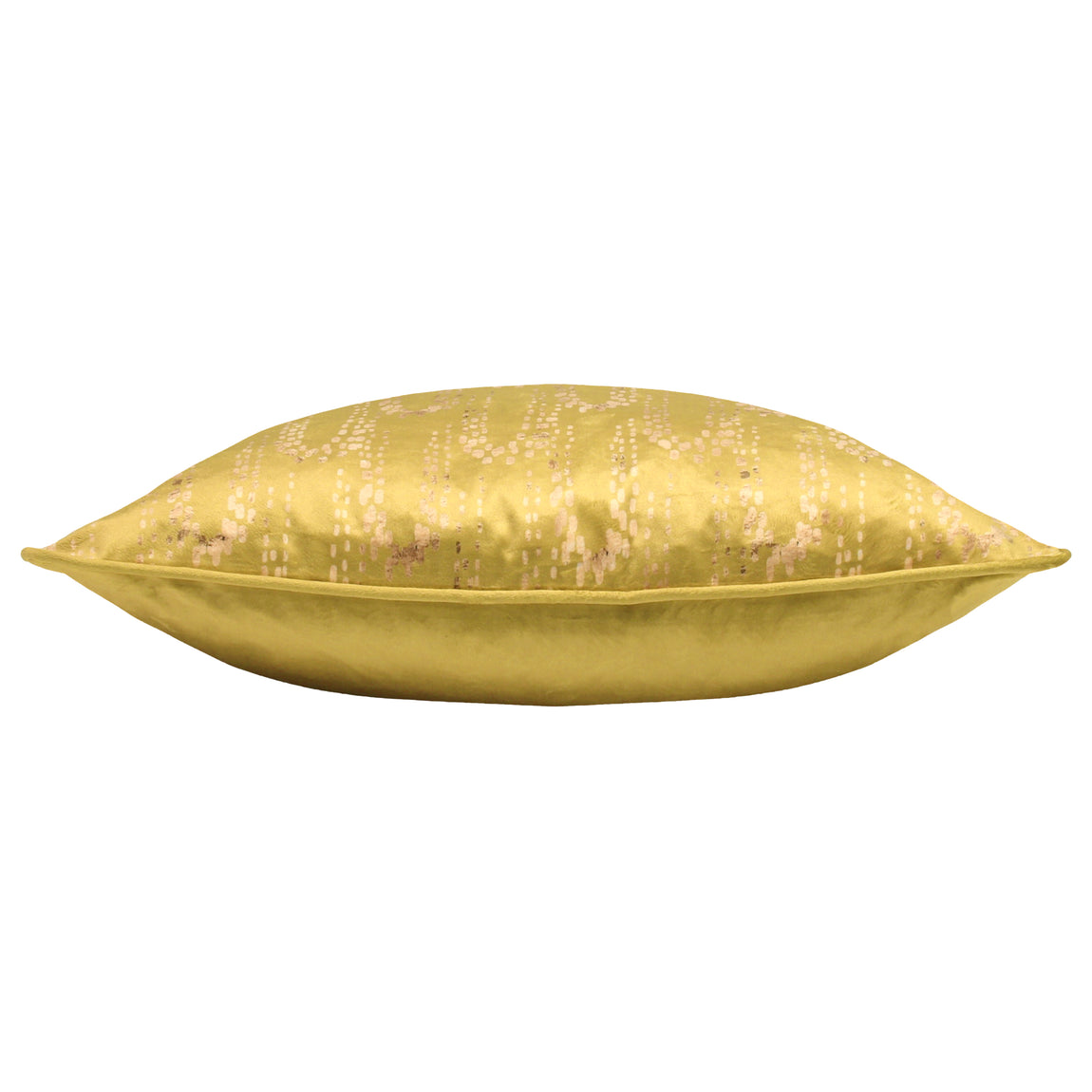 furn. Wisteria Velvet 50cm x 50cm Filled Cushion Chartreuse
