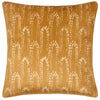 furn. Wisteria Velvet 50cm x 50cm Filled Cushion Gold