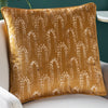 furn. Wisteria Velvet 50cm x 50cm Filled Cushion Gold