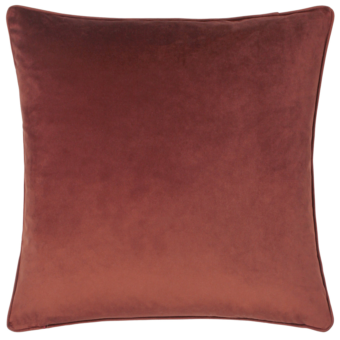 furn. Wisteria Velvet 50cm x 50cm Filled Cushion Sienna