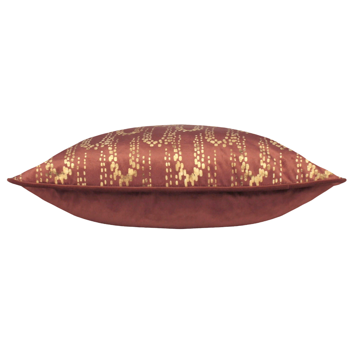 furn. Wisteria Velvet 50cm x 50cm Filled Cushion Sienna